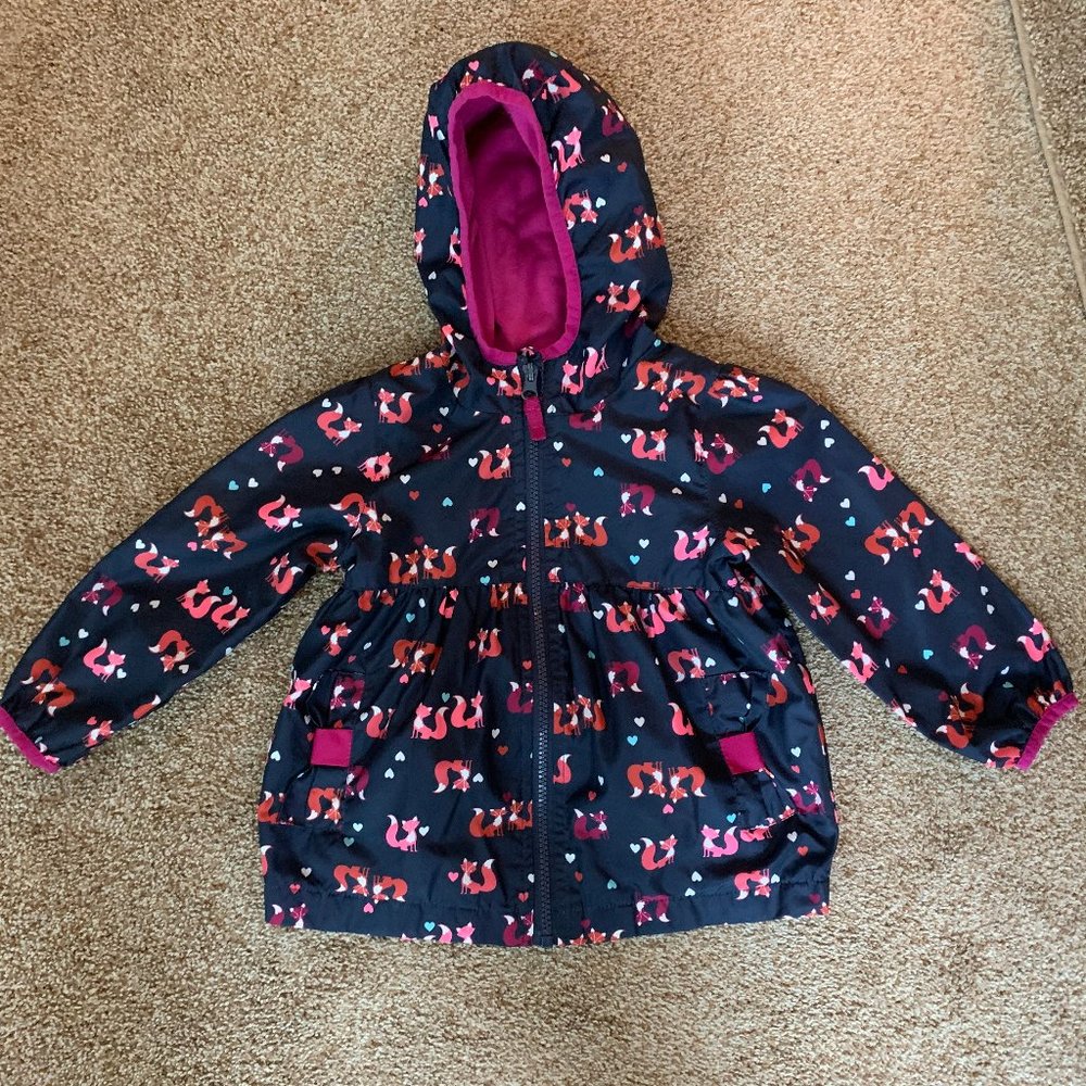 Cherokee Zip Up Hooded Lined fox jacket 2T